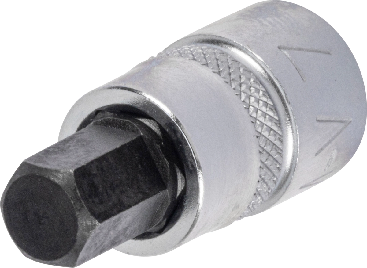 Bit-Stecknuss, 1/4", extra kurz, Innensechskant 7x28 mm