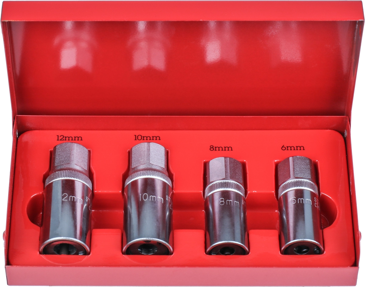 Stehbolzen-Auszieher-Satz, 4-tlg., 1/2"-Antrieb, 6-12 mm
