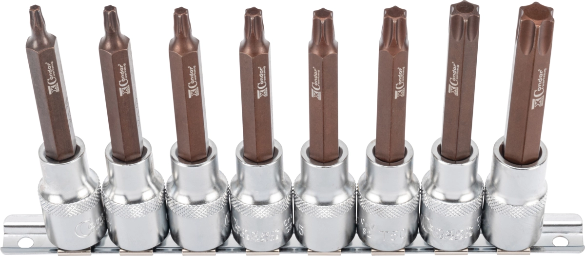 Bit-Stecknüsse, xcess performance, 8-tlg., 1/2", T-Profil T25-60
