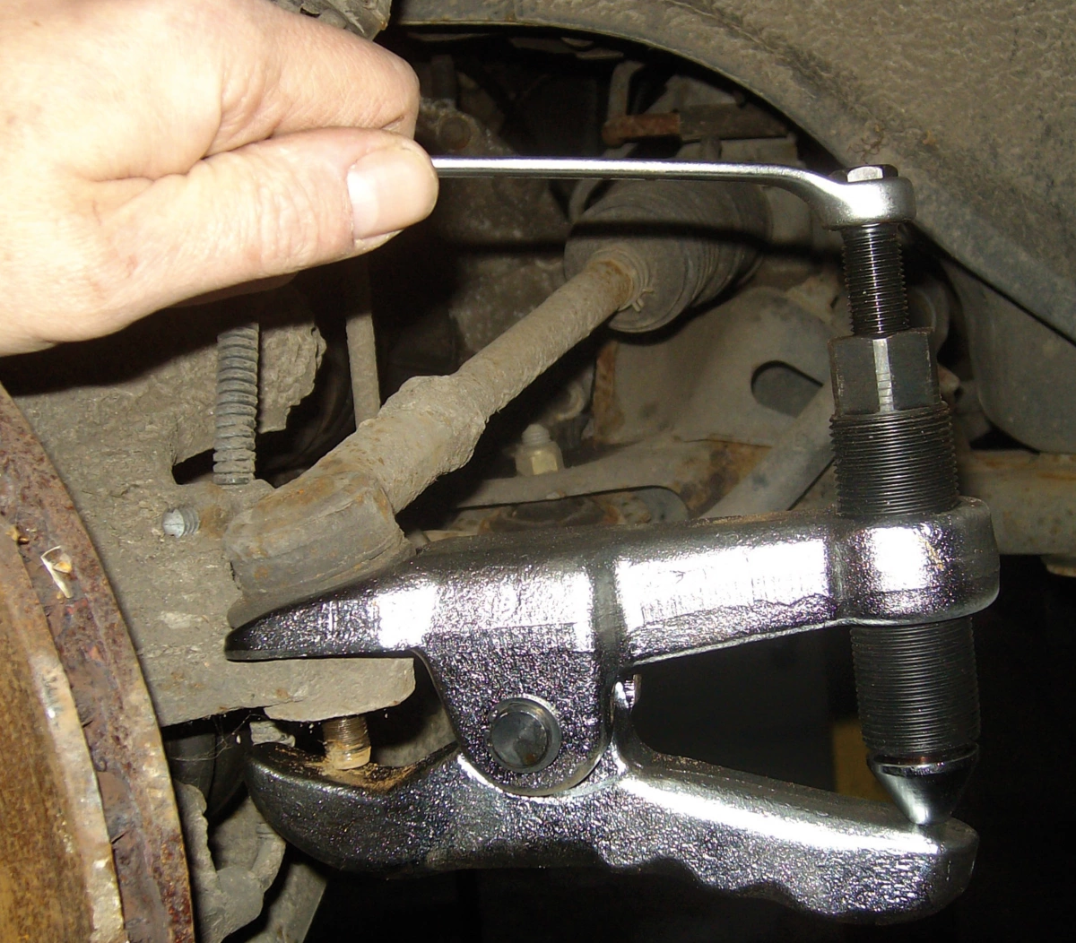 Kugelgelenk-Ausdrücker, mit Hydraulikspindel 8 t, 22 mm