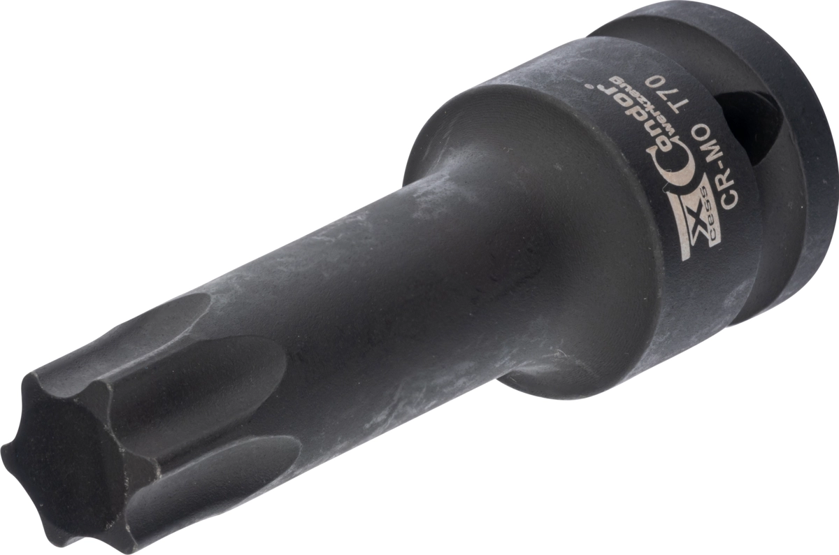 Kraft-Bit-Stecknuss, 1/2", T-Profil T70x78 mm