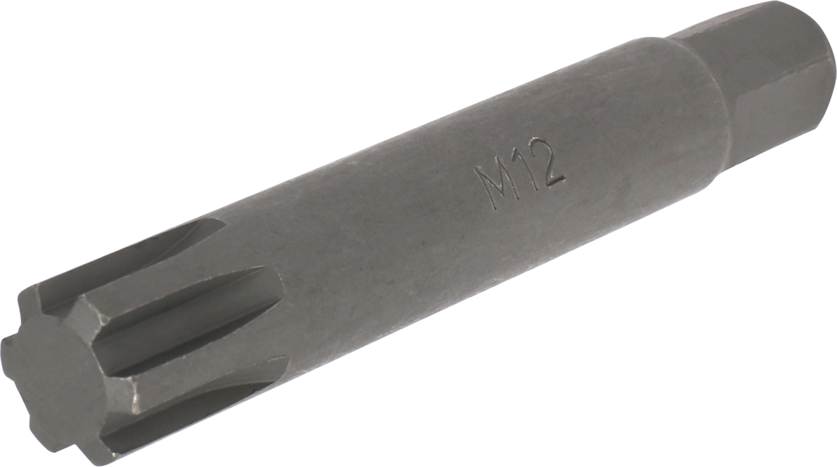 Bit, 10 mm 6-kant, Keilnut M12x75 mm
