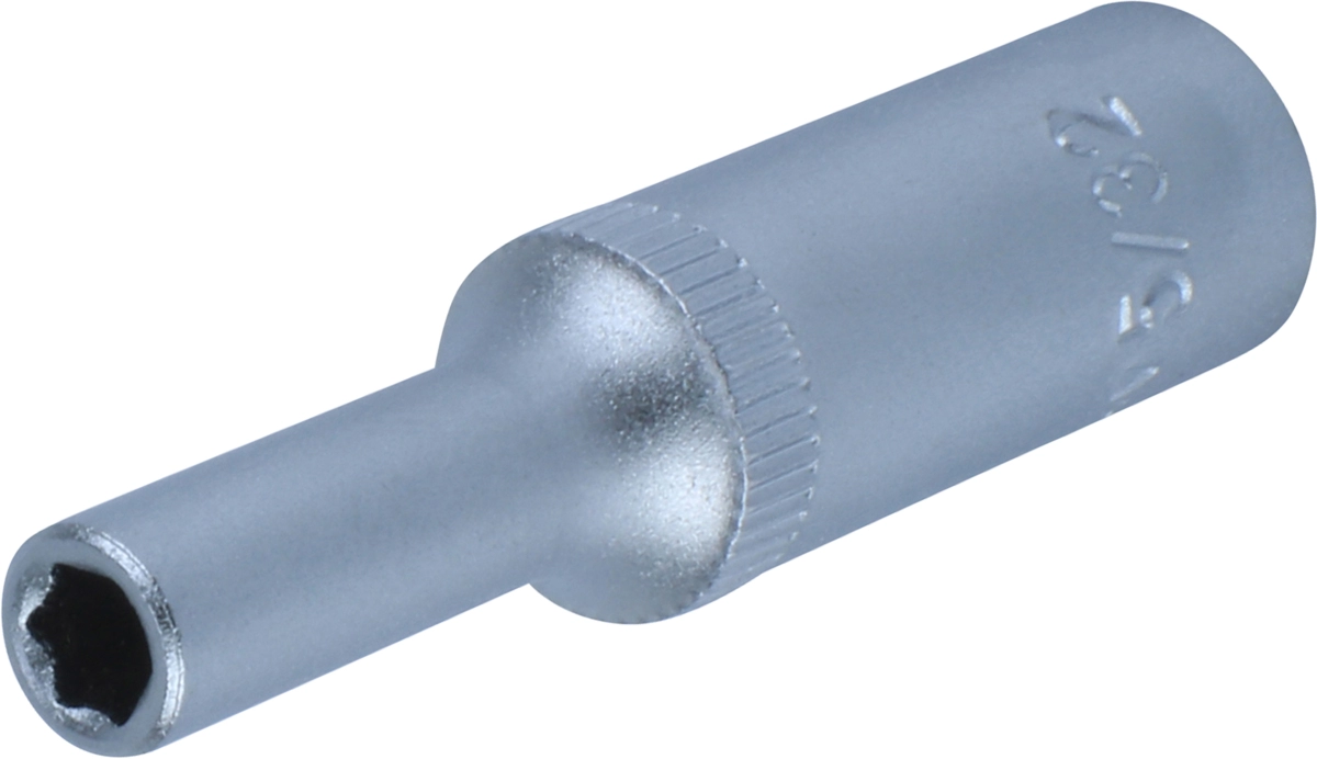 Stecknuss, 1/4", 6-kant zöllig 5/32", tief