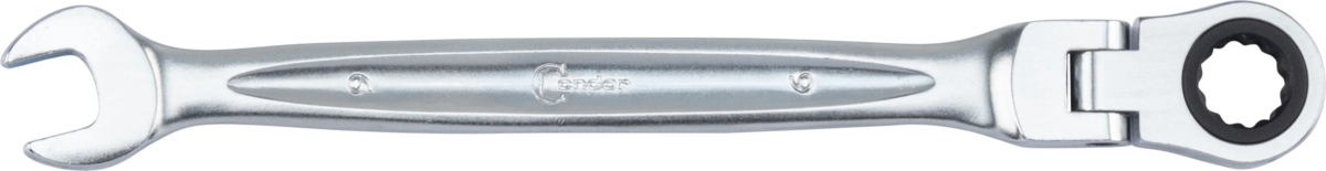 Ratschen-Ring / Gabelschlüssel, xcess performance, mit Gelenk, 9 mm