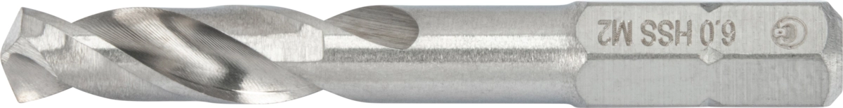 Spiralbohrer-Bit, 1/4" 6-kant, HSS-G M2, ø 6.0