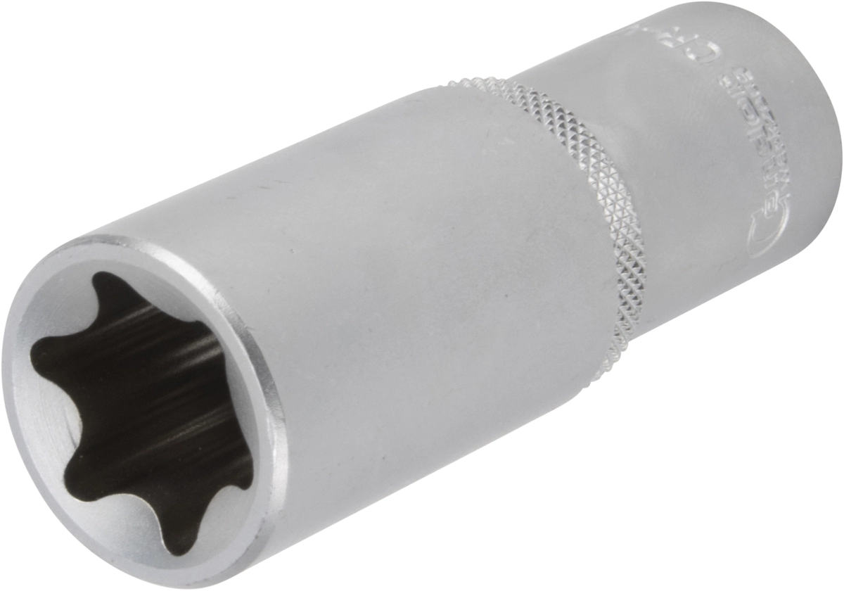 Stecknuss, 1/2", E-Profil E22, tief