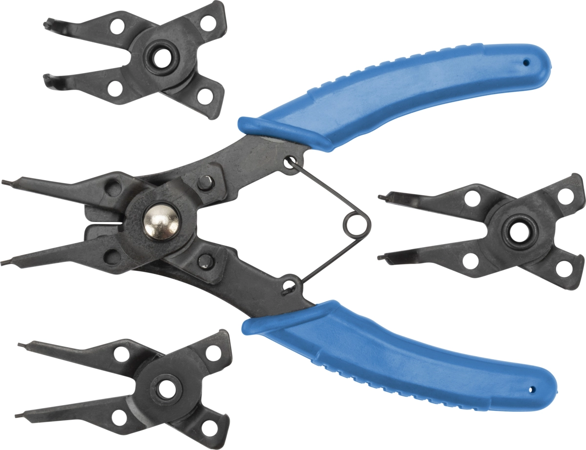 Sprengringzange, 160 mm, 4 auswechselbare Köpfe