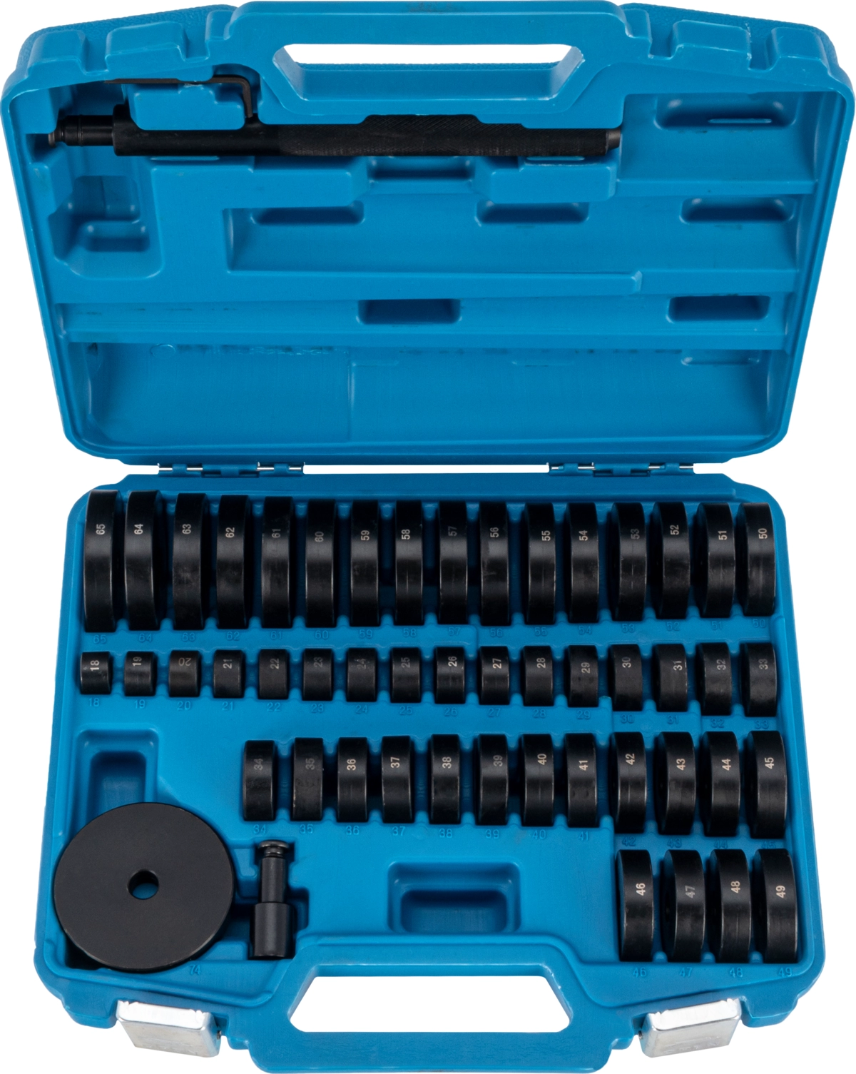 Druckstücksatz, 51-tlg., ø 18-74 mm