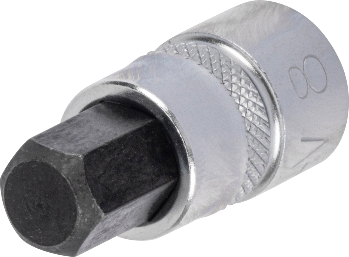Bit-Stecknuss, 1/4", extra kurz, Innensechskant 8x28 mm