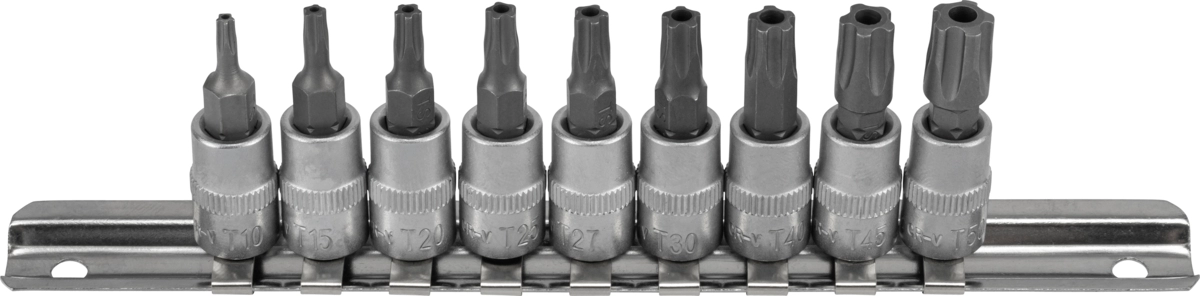 Bit-Stecknüsse, 9-tlg., 1/4", Fünfstern SLB TS10-50