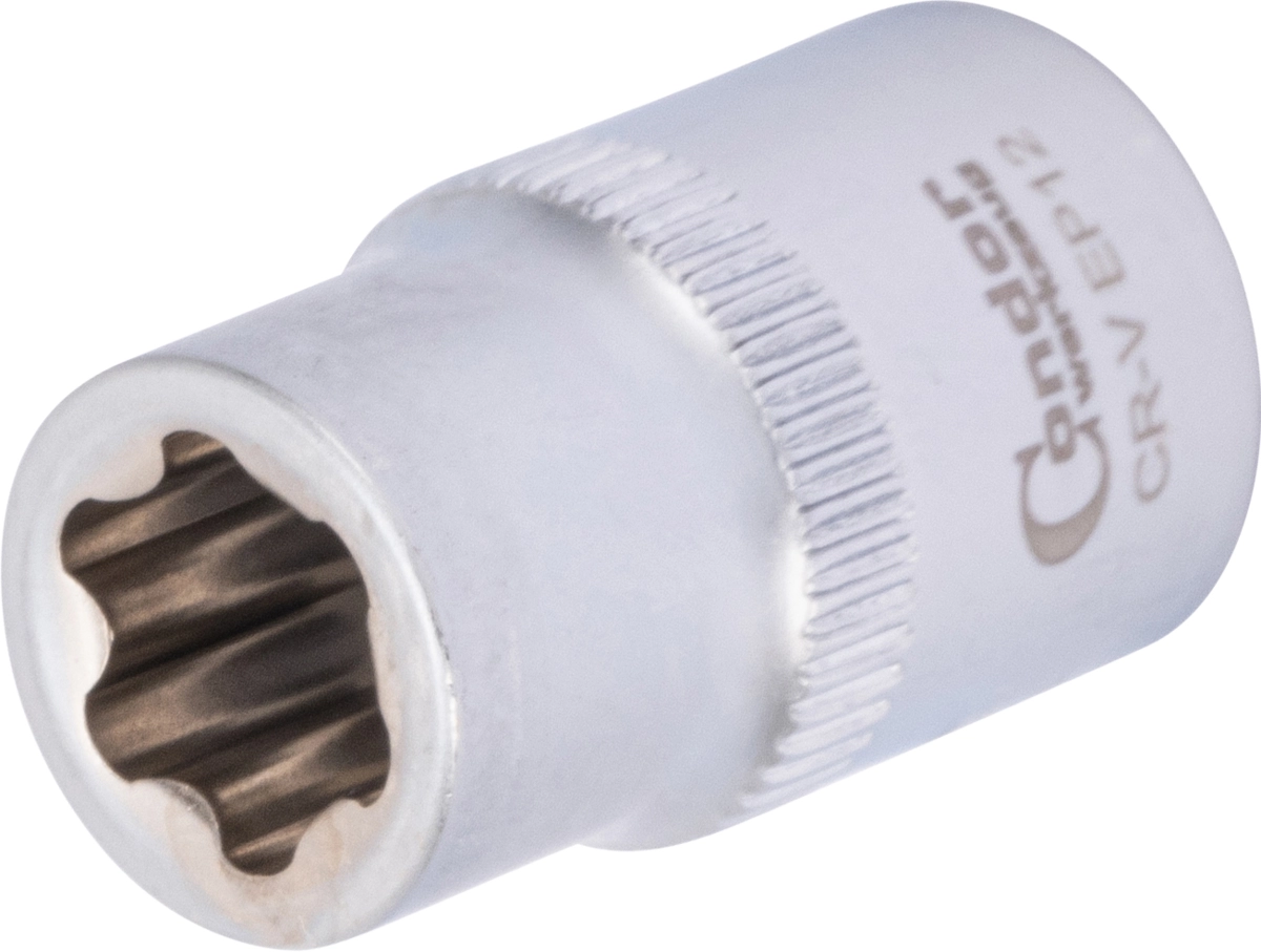 Stecknuss, 3/8", E-Plus-Profil EP12