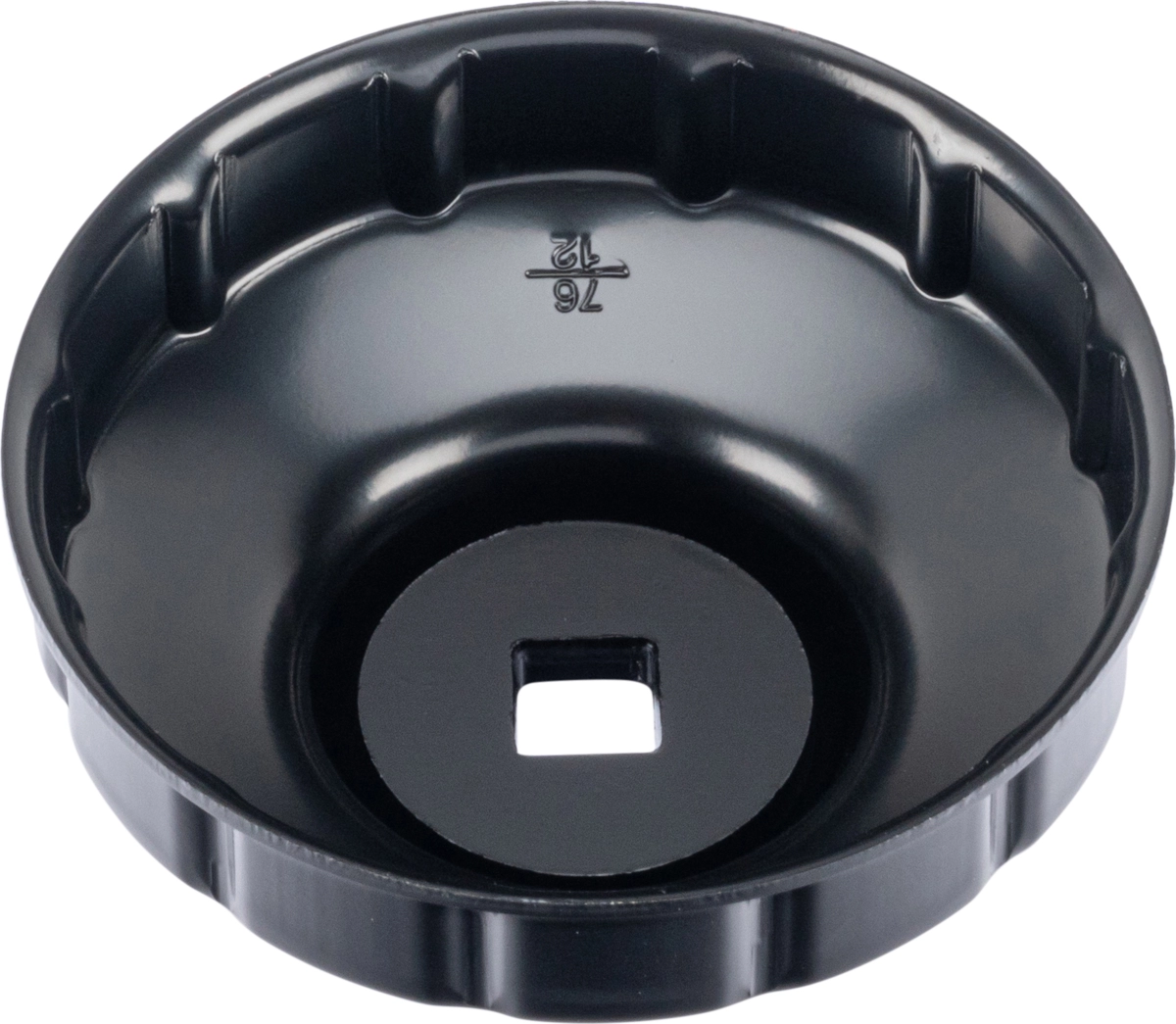 Ölfilterkappe, 3/8", 76 mm x 12 Rillen