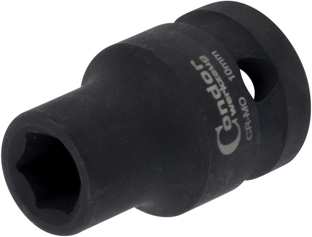 Kraft-Stecknuss, 1/2", 6-kant 10 mm