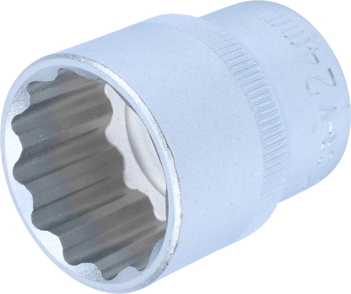Stecknuss, 1/2", 12-kant 24 mm
