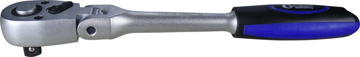 Hebelumschaltknarre, Gelenk, 1/2", 180° schwenkbar
