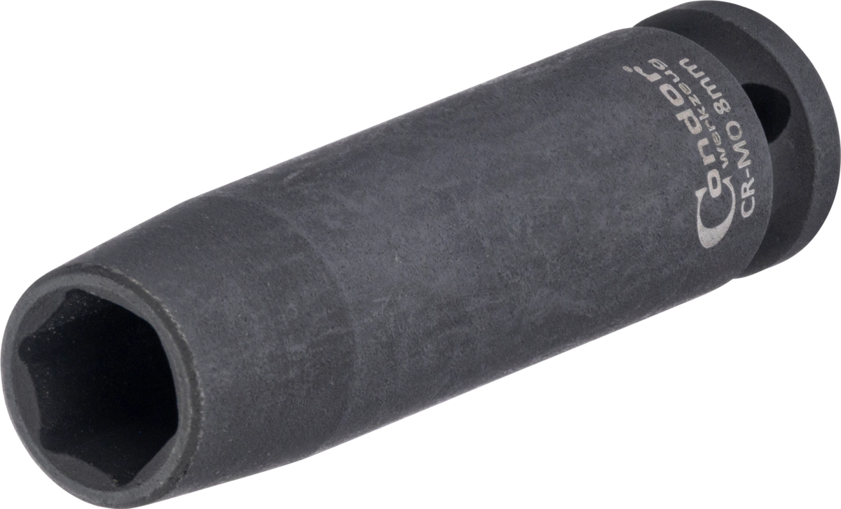 Kraft-Stecknuss, 1/4", 6-kant 8 mm, tief