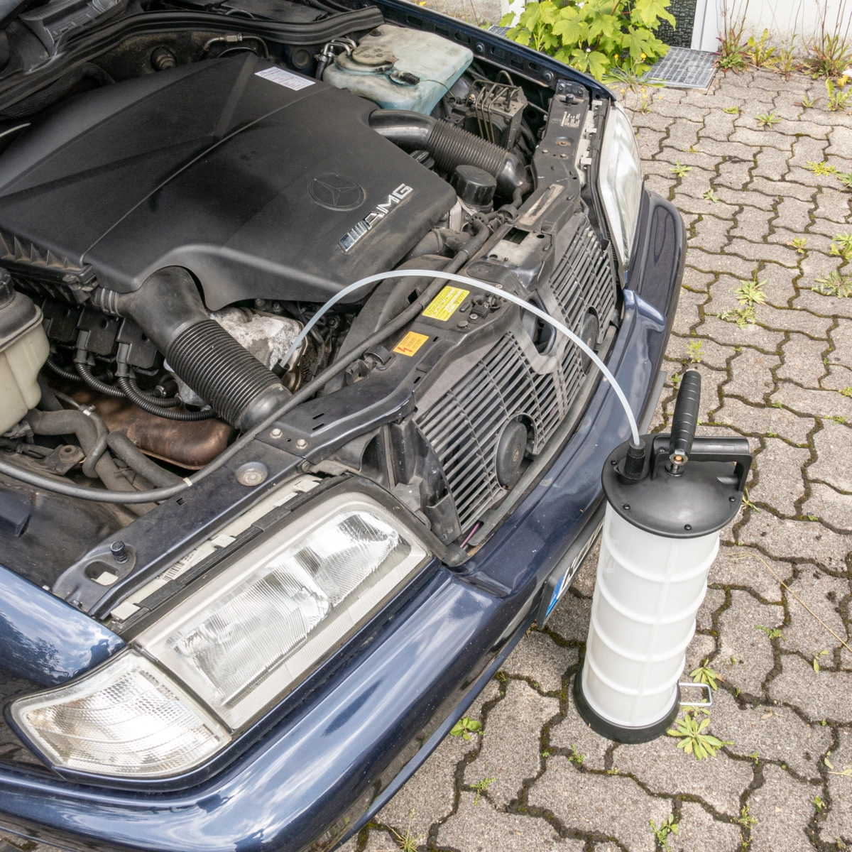 Abpump-Gerät, Handpumphebel + Druckluft, 7.3 l