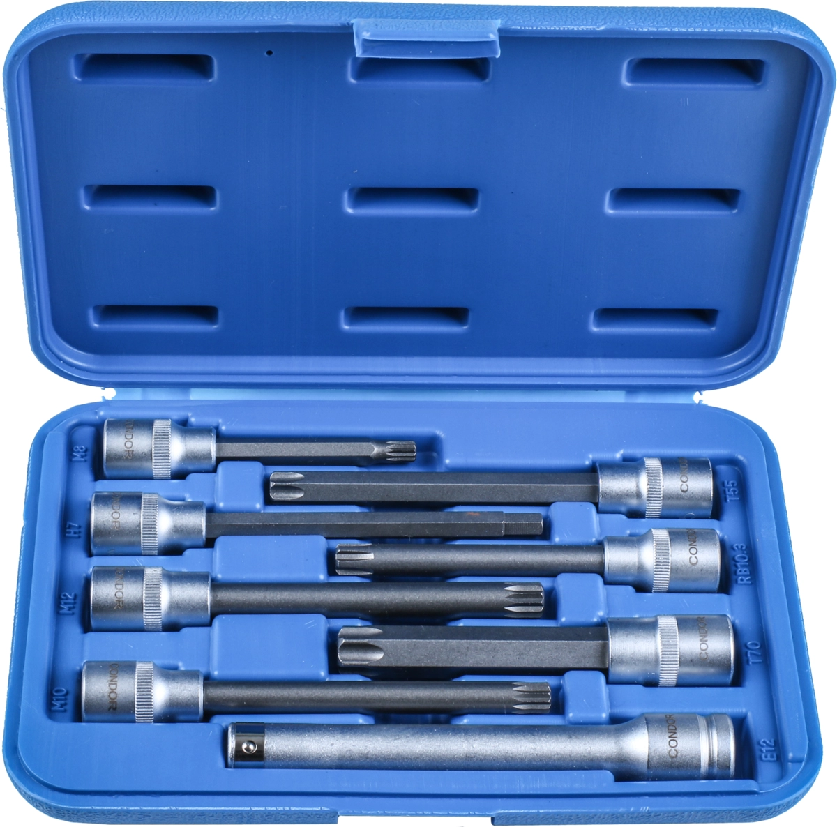 Bit-Stecknüsse, 8-tlg., 1/2", spezielle KFZ-Anwendungen