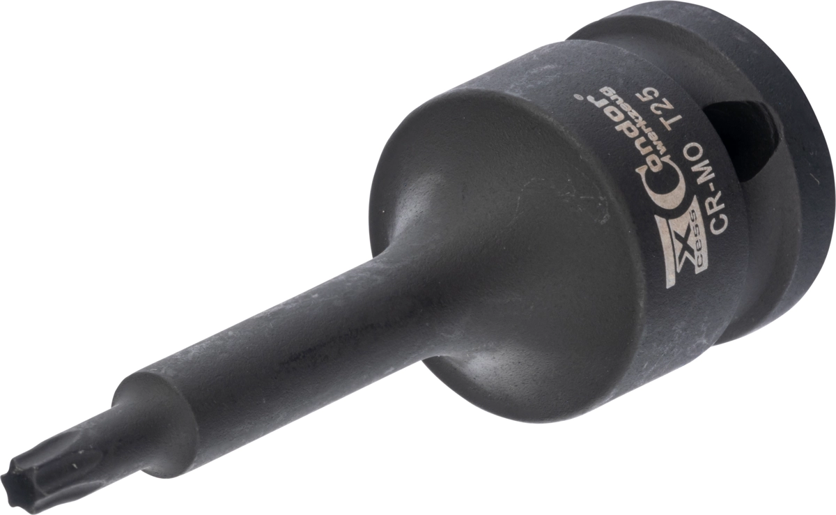Kraft-Bit-Stecknuss, 1/2", T-Profil T25x78 mm