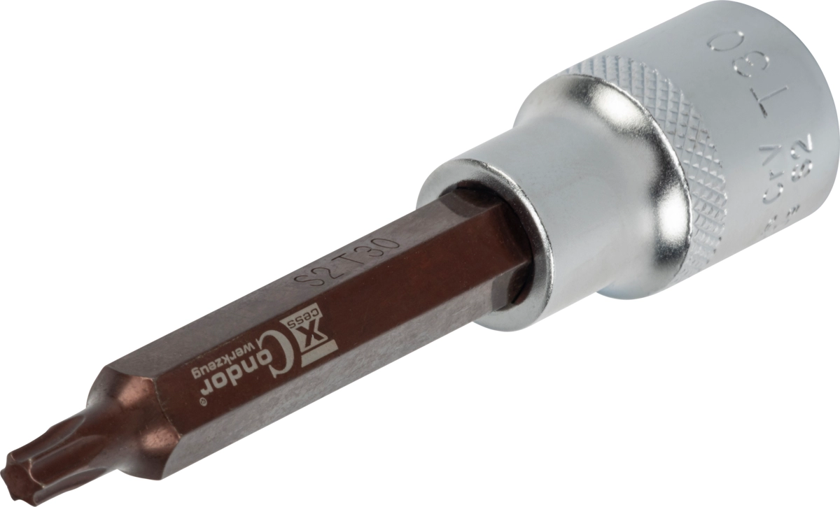 Bit-Stecknuss, xcess performance, 1/2", T-Profil T30x100 mm