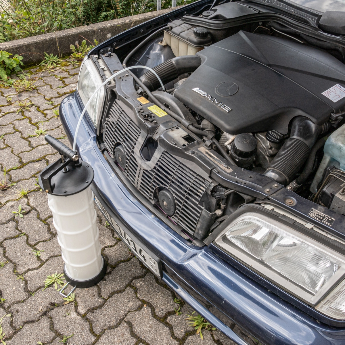 Abpump-Gerät, Handpumphebel + Druckluft, 7.3 l