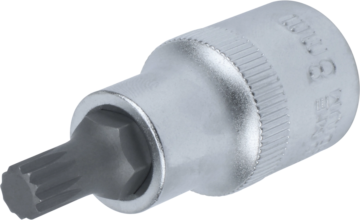 Bit-Stecknuss, 1/2", Vielzahn M8x55 mm