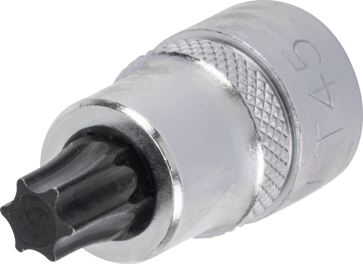 Bit-Stecknuss, 3/8", extra kurz, T-Profil T45x32 mm