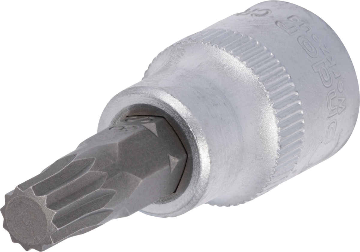 Bit-Stecknuss, 3/8", Vielzahn M8x48 mm