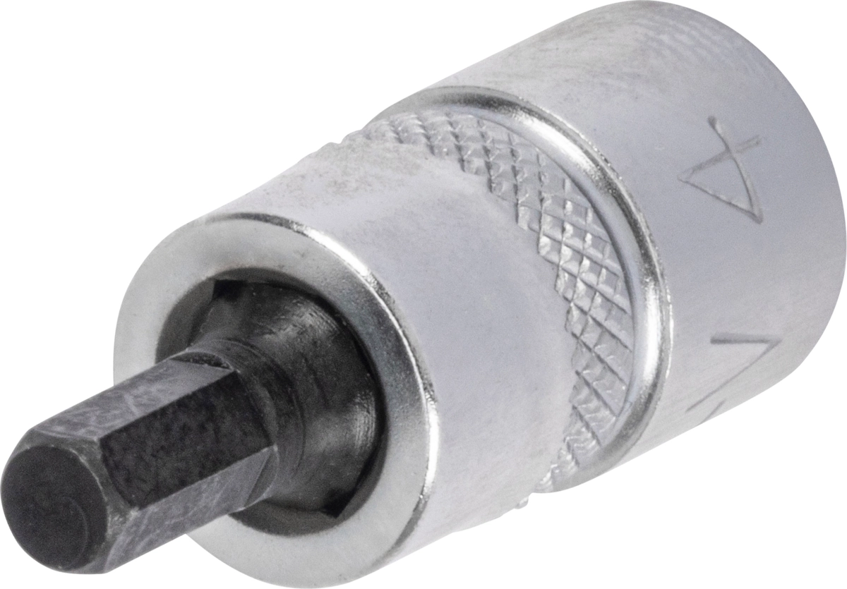 Bit-Stecknuss, 1/4", extra kurz, Innensechskant 4x28 mm