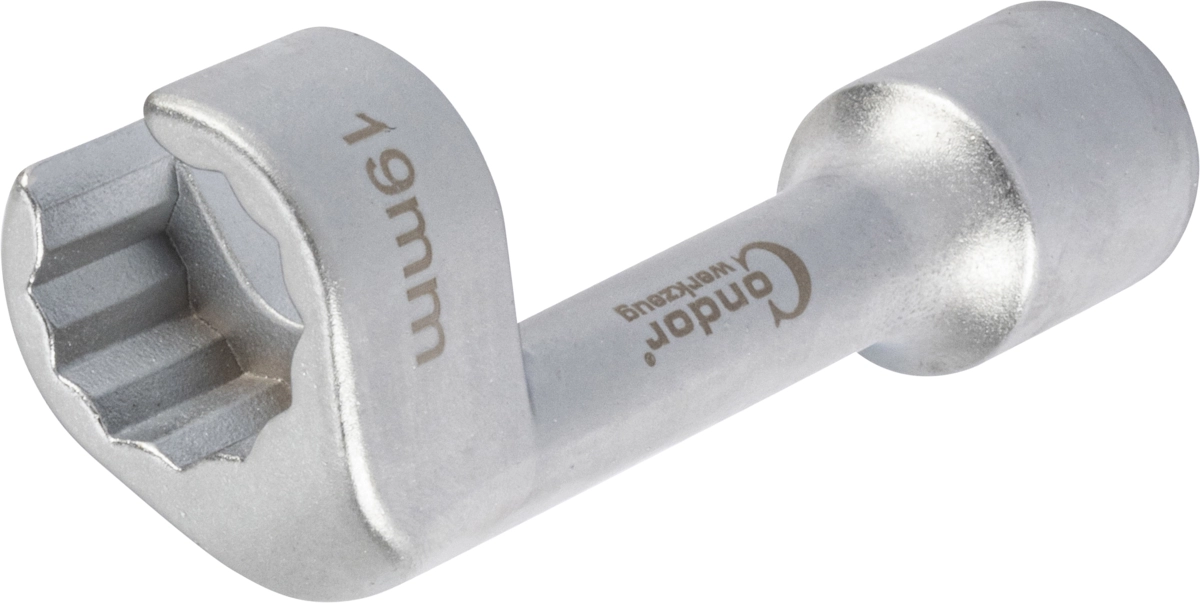 Leitungsschlüssel, 1/2", 12-kant offen 19 mm