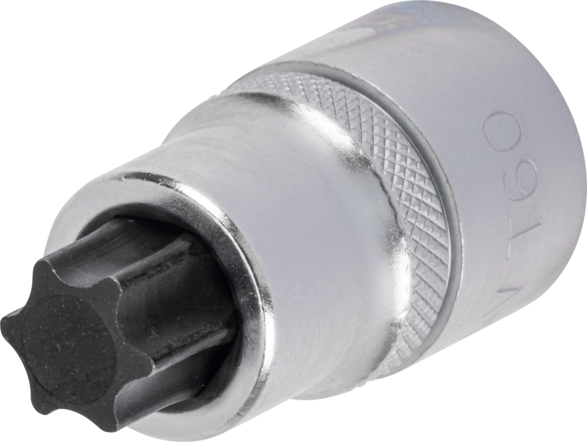 Bit-Stecknuss, 1/2", extra kurz, T-Profil T60x45 mm