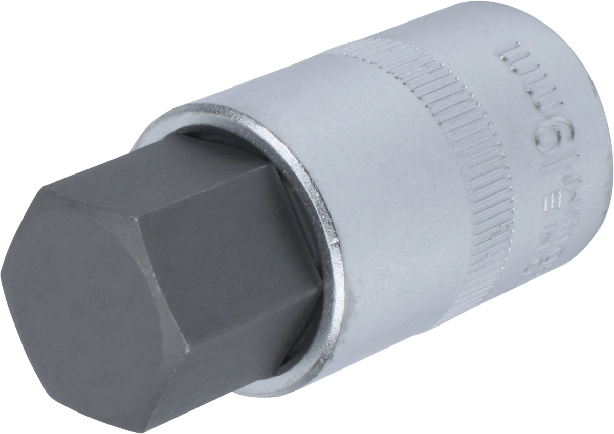 Bit-Stecknuss, 1/2", Innensechskant 19x55 mm