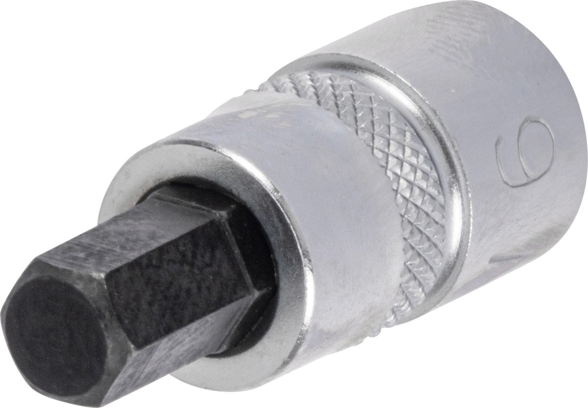 Bit-Stecknuss, 1/4", extra kurz, Innensechskant 6x28 mm